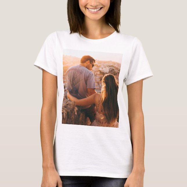 Custom personalized photo print T-Shirt (Front)