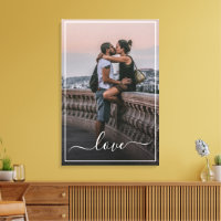 Custom Personalized Photo Simple Love Quote Text