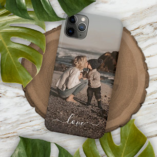 Custom Personalized Photo Simple Love Text iPhone 11 Pro Max Case