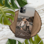 Custom Personalized Photo Simple Love Text iPhone 11 Pro Max Case<br><div class="desc">Cute Love text is written in a stylish elegant typography font. With the option to personalize or customize with your favourite photo. Unique keepsake, birthday, anniversary, Mother's or Father's Day, Valentine's gift, or thoughtful Christmas present. Easily customizable with a photograph of your choice. Beautiful, modern, and cool cover for the...</div>