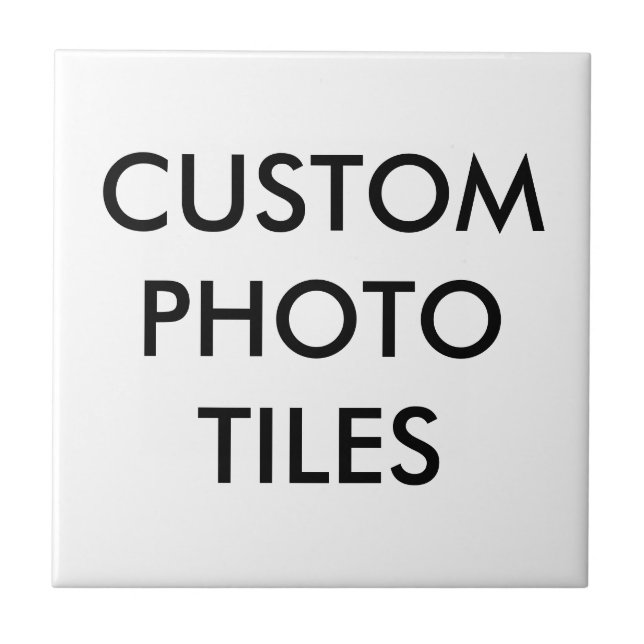 Custom Personalized Photo Tile Blank Template (Front)