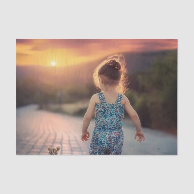 Custom Personalized Photo  Tissue Paper (Front)