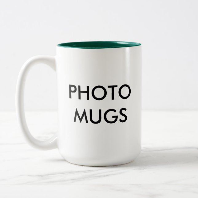 Custom Personalized Photo Two-Tone Mug Blank (Left)