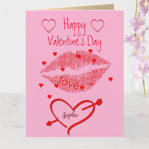 Custom Personalized Photo Valentines Day Card