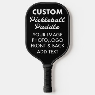 Custom personalized PICKLEBALL PADDLE - ALL BLACK