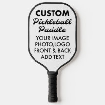 Custom personalized PICKLEBALL PADDLE Blank, BLACK