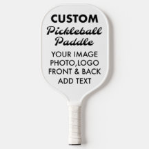 Custom personalized PICKLEBALL PADDLE Blank, WHITE