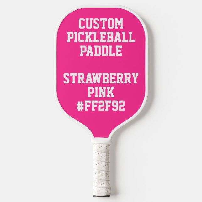  Custom personalized PICKLEBALL PADDLE - PINK (Front)