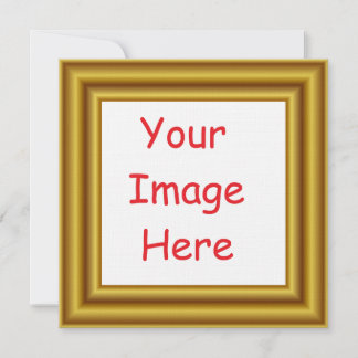 Custom Personalized Picture & Gold Frame Printed