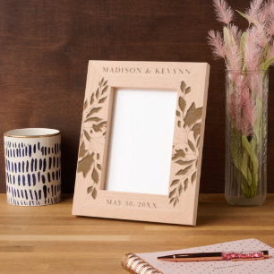 Custom Personalized Picture Wedding Etched Frames