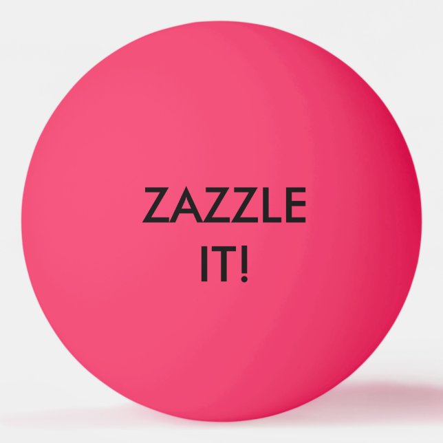 Custom Personalized Ping Pong Ball Blank Template (Front)