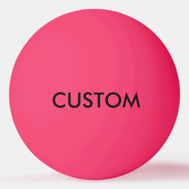 Custom Personalized Ping Pong Ball Blank Template (Front)