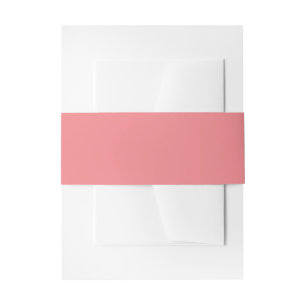 Custom Personalized Pink Photo Artwork Add Name Invitation Belly Band