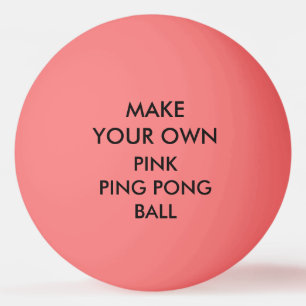 Custom Personalized PINK Ping Pong Ball