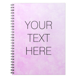 Custom Personalized Pink Watercolor Diary Notebook