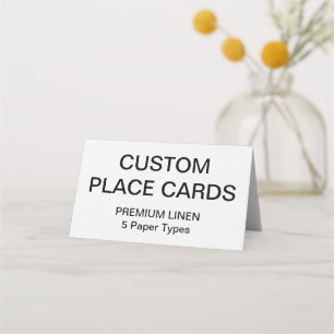 Custom Personalized Place Cards Blank Template