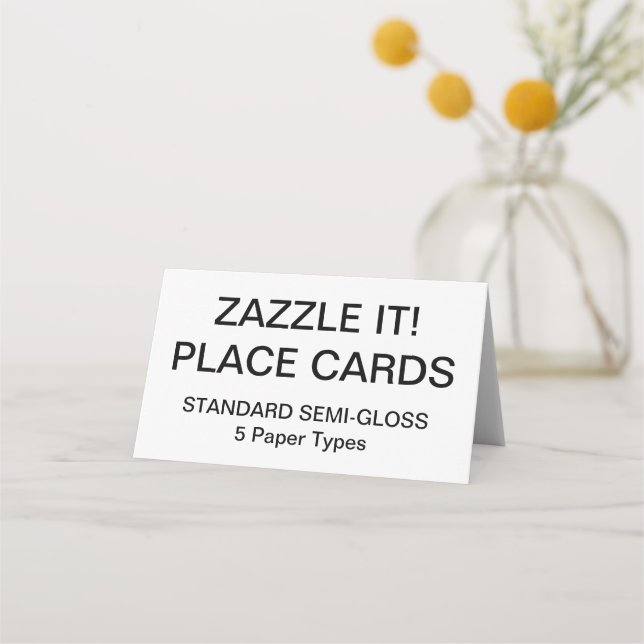 Custom Personalized Place Cards Blank Template (Front)