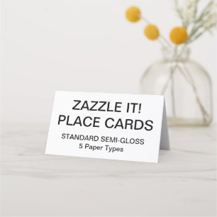 Custom Personalized Place Cards Blank Template