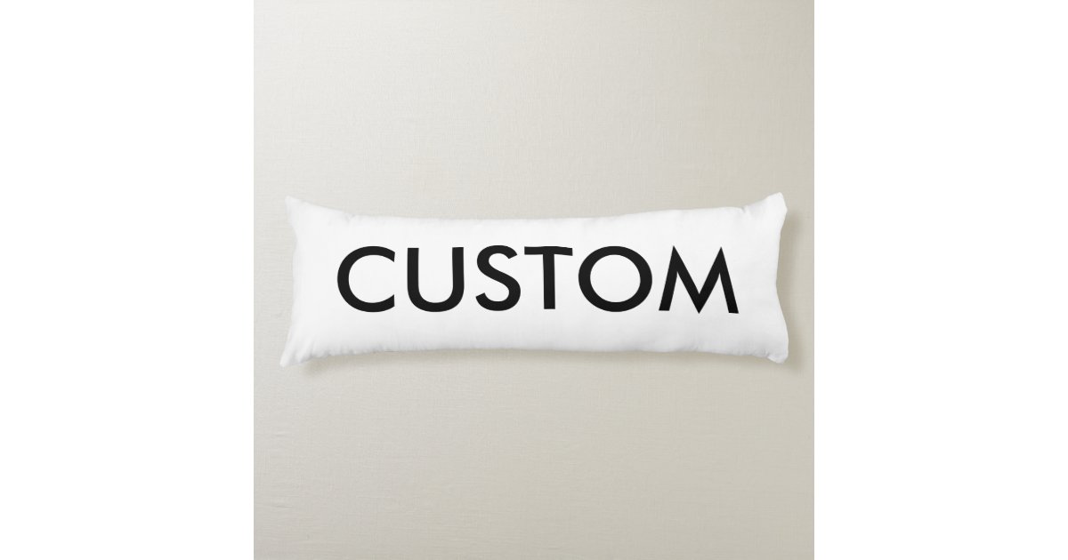 Custom Personalized POLYESTER Body Pillow Blank Zazzle