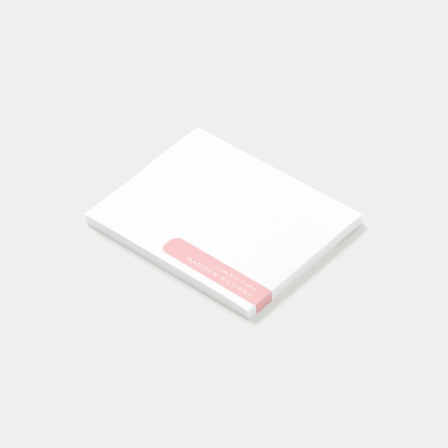 Custom Personalized Post-it Notes with Name (Angled)