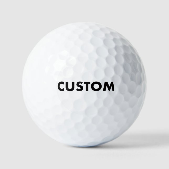 Custom Personalized Promotional Golf Balls (Front)