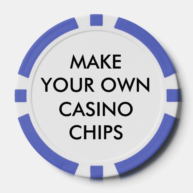 Custom Personalized PURPLE POKER CASINO CHIPS (Front)