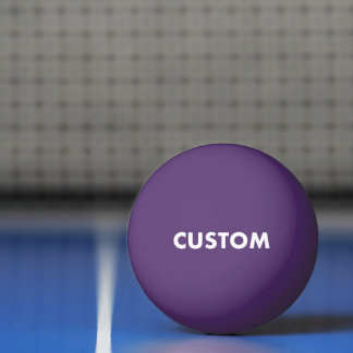 Custom Personalized PURPLE Table Tennis Ping Pong Ball