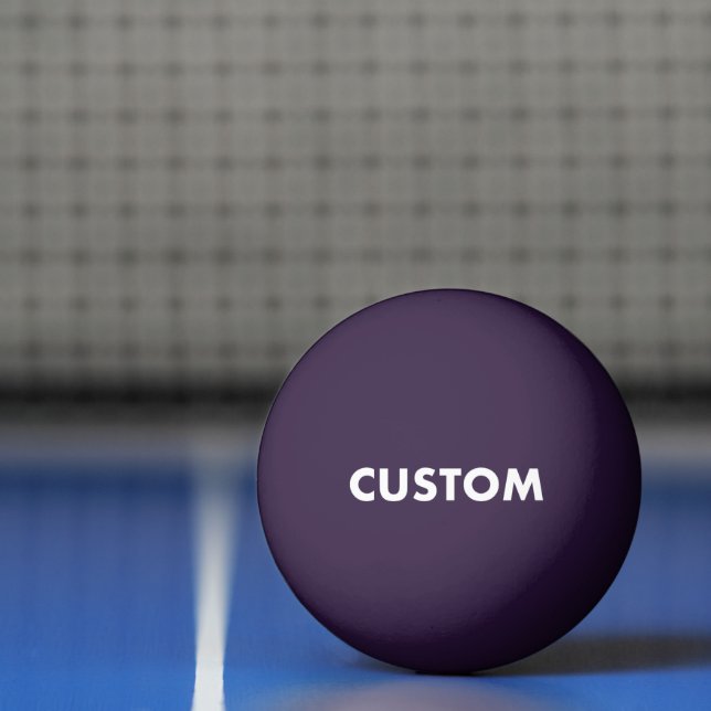 Custom Personalized PURPLE Table Tennis Ping Pong Ball (Net)