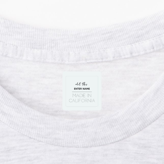 custom personalized quilt label (Affixed)