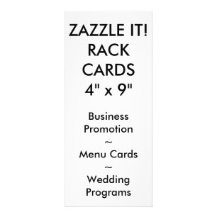 Custom Personalized Rack Card Blank Template