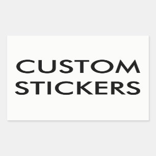 Custom Personalized Rectangular Stickers Blank