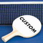 Custom Personalized RED Backed Table Tennis Ping Pong Paddle<br><div class="desc">Make, design, create your own custom RED Rubber Back Ping Pong Paddle. Personalized table tennis bat for birthday, Christmas gifts, and promotional sports business, school, and college recreation.</div>