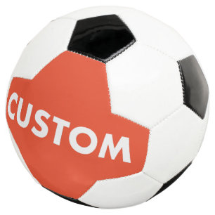 Custom Personalized RED Soccer Football Ball