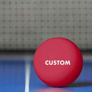 Custom Personalized RED Table Tennis Ping Pong Ball