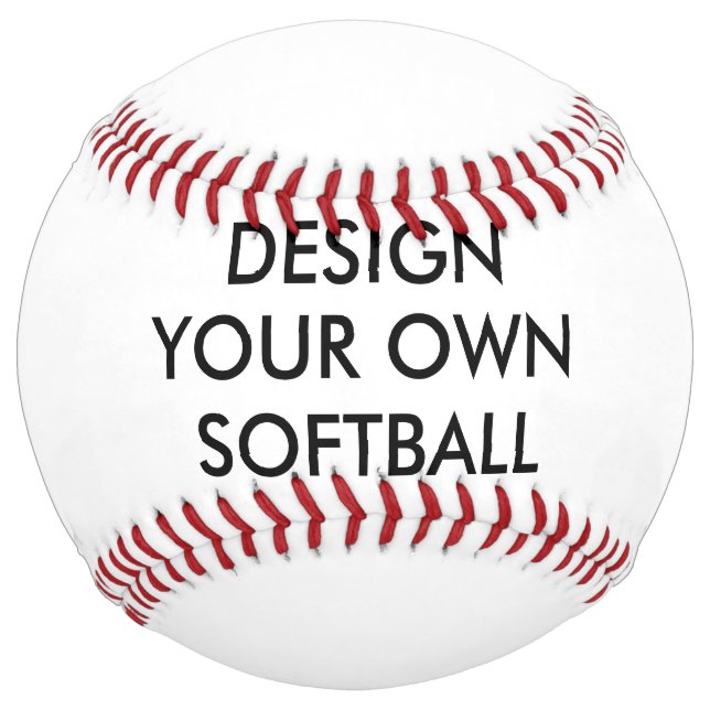 Custom Personalized Regulation Size Softball (Front)