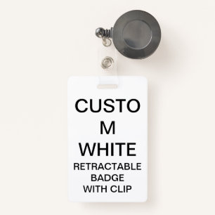 Custom Personalized RETRACTABLE BADGE & CLIP