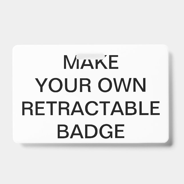 Custom Personalized RETRACTABLE BADGE & CLIP (Front)