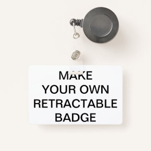 Custom Personalized RETRACTABLE BADGE & CLIP