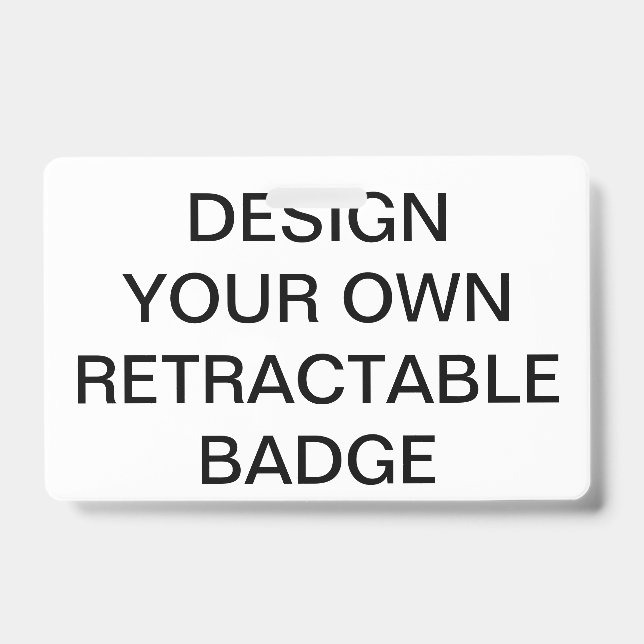 Custom Personalized RETRACTABLE BADGE & CLIP (Front)