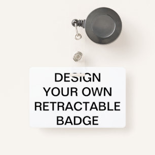 Custom Personalized RETRACTABLE BADGE & CLIP
