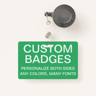 Custom Personalized RETRACTABLE BADGE Template