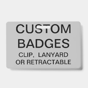 Custom Personalized RETRACTABLE BADGE Template