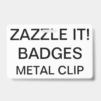 Custom Personalized RETRACTABLE CLIP BADGE