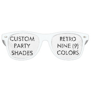 Custom Personalized Retro Party Shades Blank