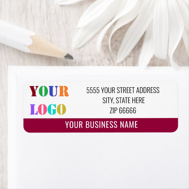 Custom Personalized Return Address Labels Template (Insitu)