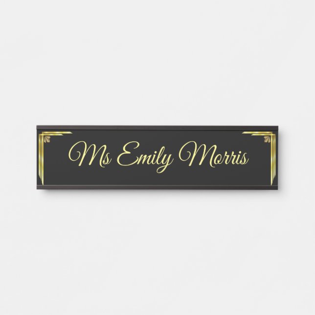 Custom Personalized Room Office Door Name  Sign (Front)