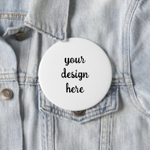Custom Personalized Round 4 Inch Round Button