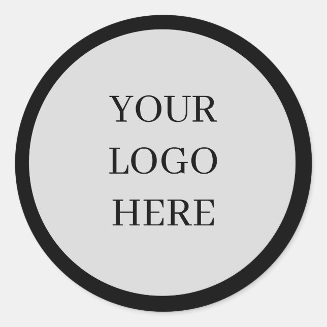Custom Personalized Round Business Logo Stickers (Front)