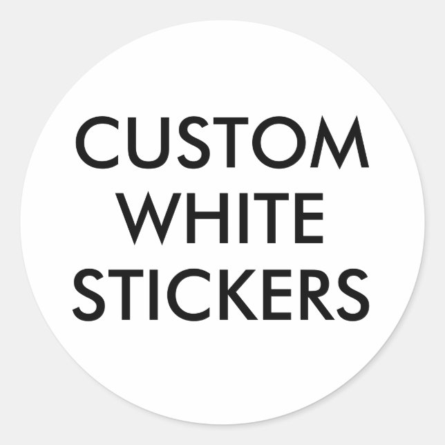 Custom Personalized Round Circular Circle Stickers (Front)