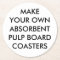 Custom Personalized Scalloped Absorbent Coasters